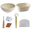 Oval/Round Rattan Proving Bannetons Bread Proofing Basket Set Bread Baking Mold^