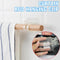 2Pcs Hooks Punch-free Curtain Rod Clip Hook Shower Curtain Rod Hanging Holder`