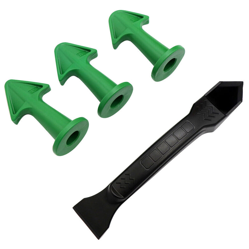 Caulking Construction Silicone Remover Caulk Finisher Scraper (Green Set) Newly