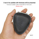 Portable PU Leather Guitar Picks Holder Bag with 6pcs Guitar Picks Guitar Parts