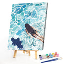 Handmade Painting By Numbers Art Swimming Woman DIY Digital Painting On Canva