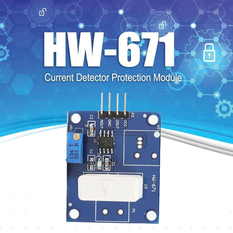 1pcs DC5V 0.5A-35A Range Hall Current Sensor Module WCS1800 Protection Module