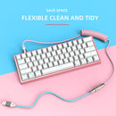 Mechanical Keyboard Aviator Cable Coiled Type-C USB Aviation Connector Wire