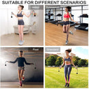 Smart Skipping Rope Counter Exercise Student Sports Jump Rope (Black White)