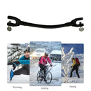 Elastic Clip Removable Winter Ski Tip Connector for Kid Beginner (Black) Newly