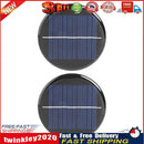 2x 0.28W 5V Round Solar Panel DIY Battery Chargers Solar System Board  Newly