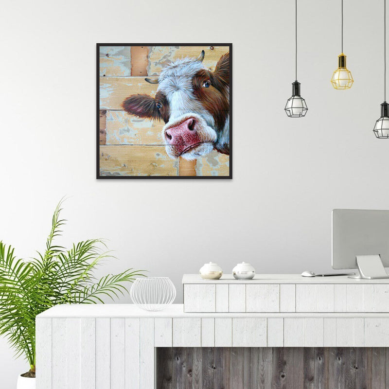 5D DIY Full Drill Diamond Painting Cow Cross Stitch Embroidery Mosaic Kit