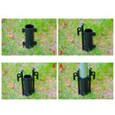 Iron Tent Rod Stand Fixed Tube Awning Rod Holder Tarp Poles Accessories