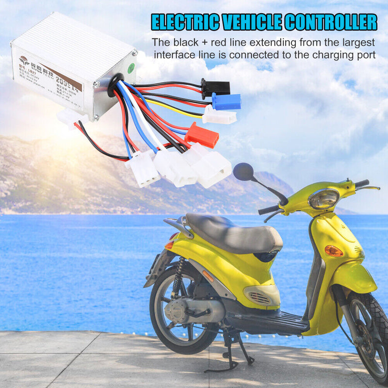 24V 250W E-Bike Scooter Brush Motor Controller for Electric Bicycle Accessories