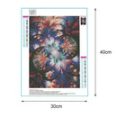 5D DIY Full Drill Diamond Painting Colorful Flower Cross Stitch Embroidery