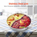 Stainless Steel Single-layer Mandarin Duck Soup Fondue Hot Pot Kitchen Cookware