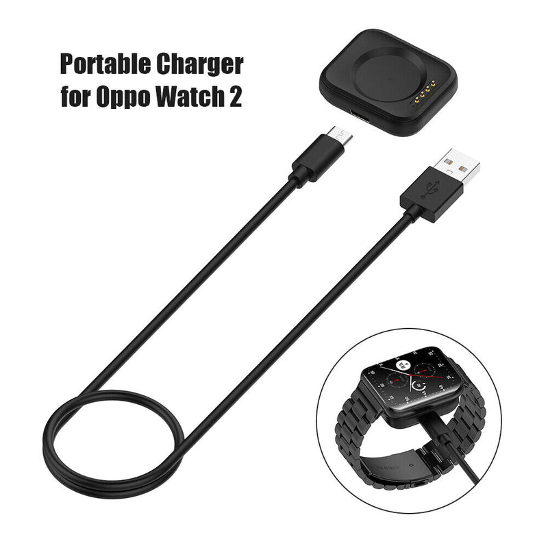 Universal USB Wireless Fast Charger Dock with 1m Charging Cable for OPPO Watch 2