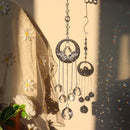 Crystal Wind Chime Crystal Round Ball Dream Catchers Curtain Hanging Wind Bells