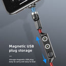 3 in 1 Magnet Cable Plug Case Micro Type C 8 Pin Charger Plugs Storage Box