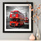 Round Drill Diamond Painting Double-Decker Bus Diamond Embroidery for Wall Gift