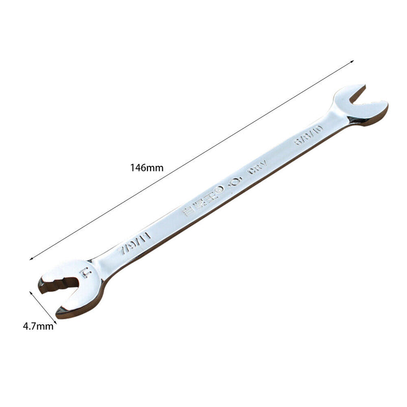 CR-V Double Head Open End Wrench Repair Hand Tools Ratchet Spanner (T1)