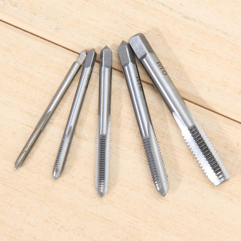 5PCS/Set HSS M3 M4 M5 M6 M8 Machine Spiral Point Straight Fluted Screw Newly