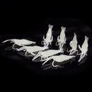 10pcs/Lot Luminous Shrimp Soft Lure with Hooks Artificial Rigs Fishing Tackle
