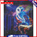 11CT Full Cross Stitch Animal DIY Cotton Thread Needlework Printed Wall Crafts