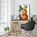 5D DIY Pumpkin Gnome Full Round Drill Diamond Painting Rhinestone Drawing Craft