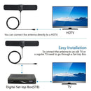 VHF UHF Radius Surf Aerial HDTV Antenna TV Antenna 25 Miles Range TV Receiver