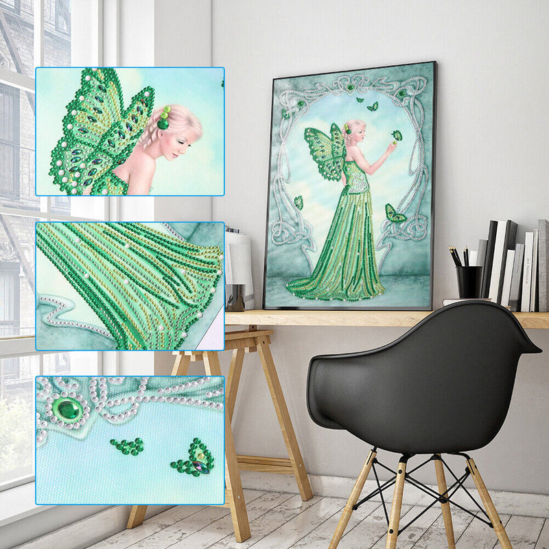 Angel Woman DIY Part Drill Special-Shaped Diamond Painting Mosaic (YX266)