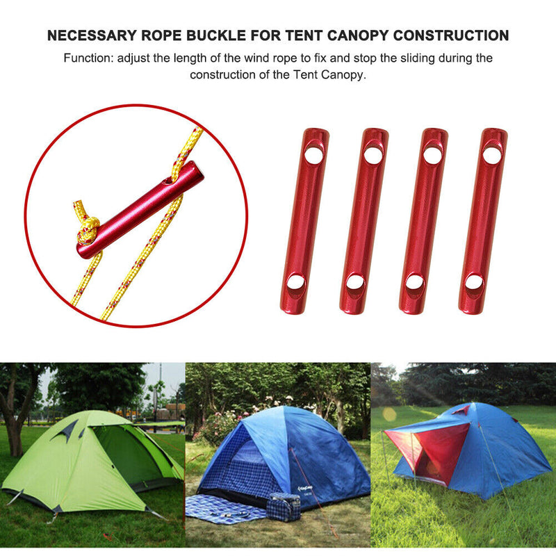 Awning Rope Fastener Adjuster Wind Cord Buckle Runner Tent Stopper Tensione