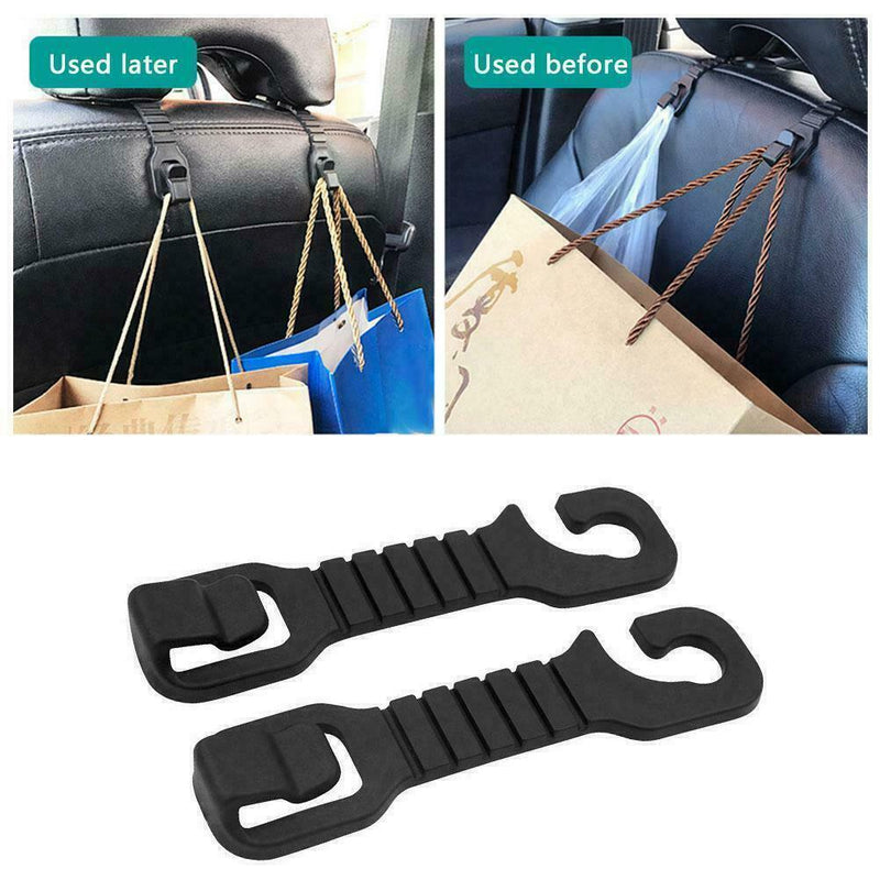 2Pc Car Seat Front Back Headrest Hooks Truck Coat Purse Organizer Holders I1N6