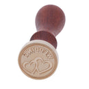 Love Series ?Retro Wood Handle Sealing Wax Documents Custom Stamp Seal(W01)