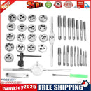 40pcs Tap Die Set Hand Tapping Kit Screw Circular Dies Thread Wrench Set