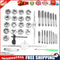 40pcs Tap Die Set Hand Tapping Kit Screw Circular Dies Thread Wrench Set