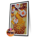 Art Special Shaped Flower Peafowl Picture Drill Diamond 5D Part Kit DIY Paint