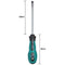 Insulated Handle Screwdrivers Electrician's Screw Driver (100mm/Straight) Newly