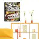 DIY Painting By Numbers Kit Cat and Mouse Coloring Pictures Wall Oil Art De