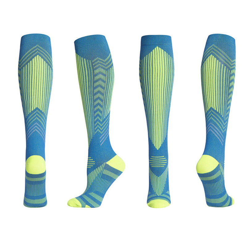 Sports Cycling Stockings with Reflective Strip Compression Socks for Women Men