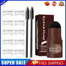 Professional Eye Brow Waterproof Stamp Shaping Kit for Women Makeup (Black)