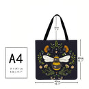 Bee Printed Shoulder Shopping Bag Casual Large Tote Handbag (40*40cm) A