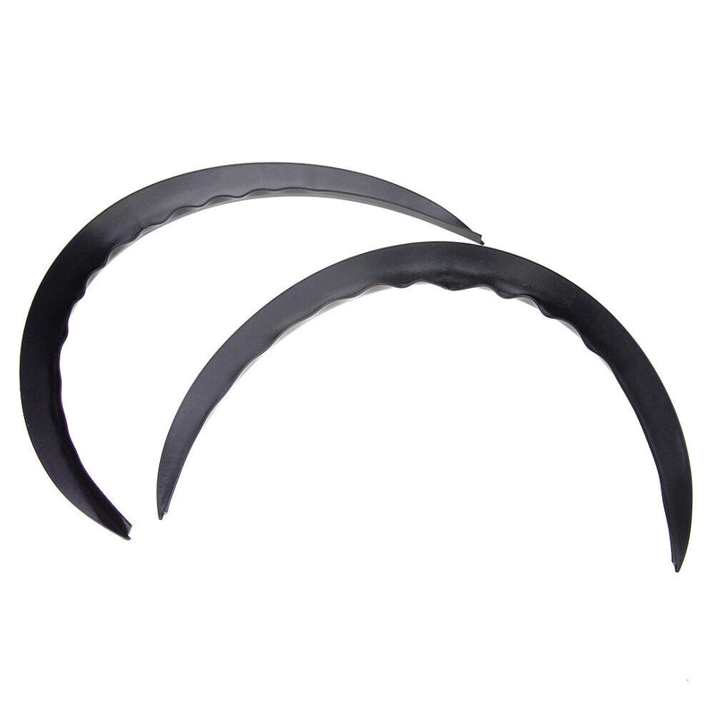2pcs Arch Wheel Eyebrow Lip Fender Flares Auto Exterior for Car SUV Black Newly