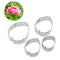 4pcs/set Stainless Steel Fondant Cake Decoration Peony Petal Cutter Mold