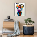 DIY Digital Oil Painting By Numbers Kits Glasses Frog Color Drawing Picture