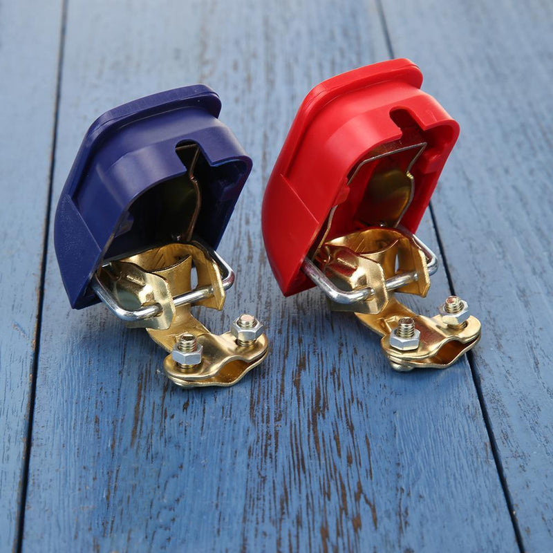 Universal 1 Pair Auto Car Battery Terminals Connector Clamps Switch 12V Quick Re
