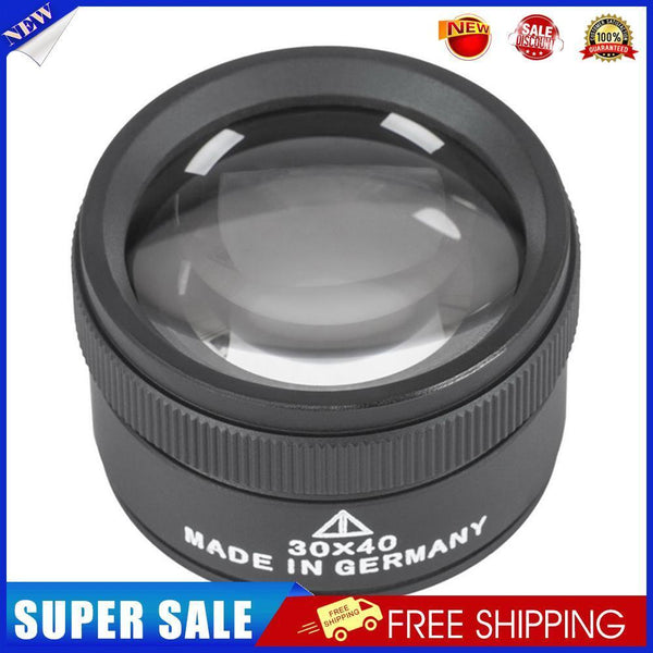 30x40 HD Magnifying Glass Optical Lens Jewelry Appraisal Magnifier (Black)