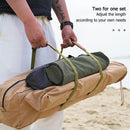 2x Nylon Fixing Strap Quick Release Outdoor Tent Cargo Luggage Belt (Green)
