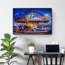 DIY 5D Diamond Painting Carousel Cartoon Full Round Drill Rhinestone Wall Decor