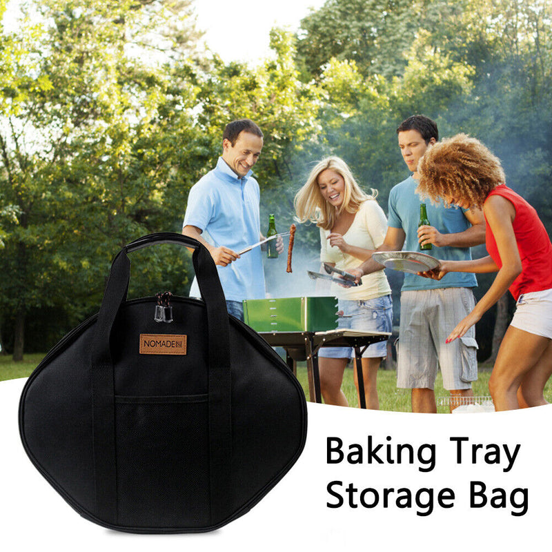 Grill Pan Bag Portable with Handle Grilling Pan Pouch Wear-resistant for Ki