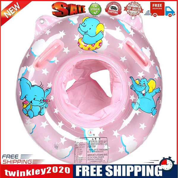Baby Inflatable Swimming Rings Seat Kids Infant Floating Swim Circle (Pink)