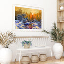 DIY Paint By Number Kit Frameless Village Sunset Handpainted Wall Hanging Gift