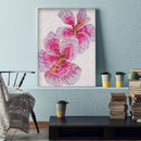 5D Special Shaped Crystal Pink flower DIY Full Drill Diamond Painting