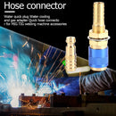 Water Cooled Gas Adapter M10 MIG TIG Welding Torch Hose Connector (Blue) Newly