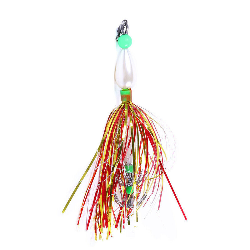 10cm 8.7g Jig Skirt Fishing Lure Luminous Artificial Jigging Sea Saltwater Baits